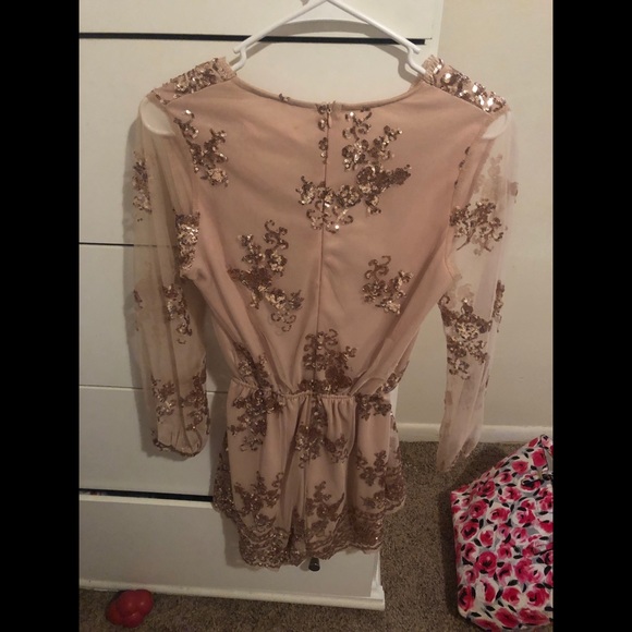 Reverse sequin romper - Picture 2 of 2